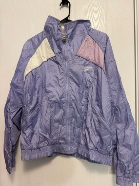 Vintage Rebook purple wind breaker